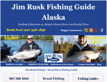 Tablet Screenshot of jimruskfishingalaska.com